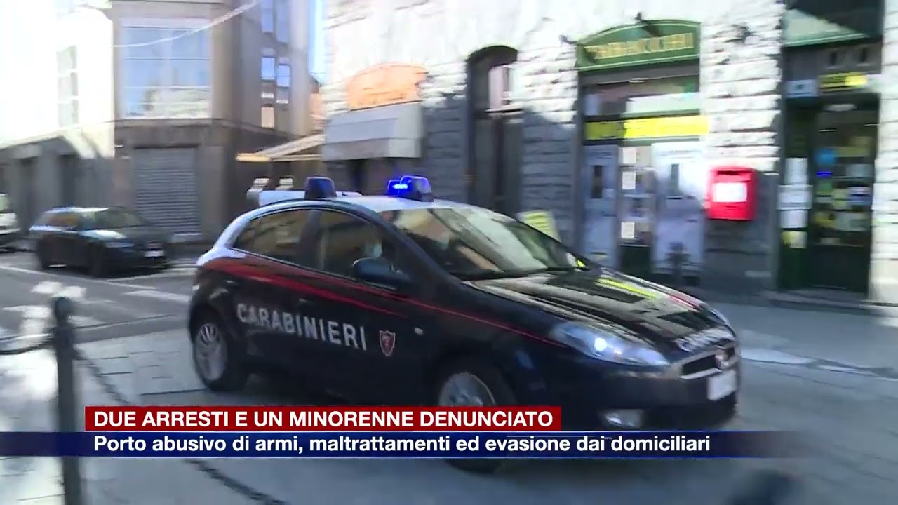 Etg - Porto abusivo di armi, maltrattamenti ed evasione: due arresti e un minorenne denunciato