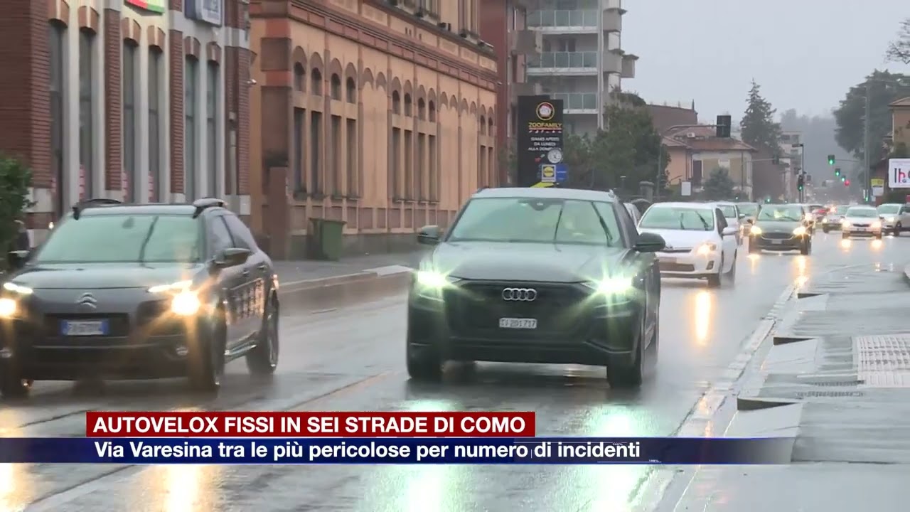 Etg - Autovelox fissi in sei strade di Como. Via Varesina tra le più pericolose per incidenti