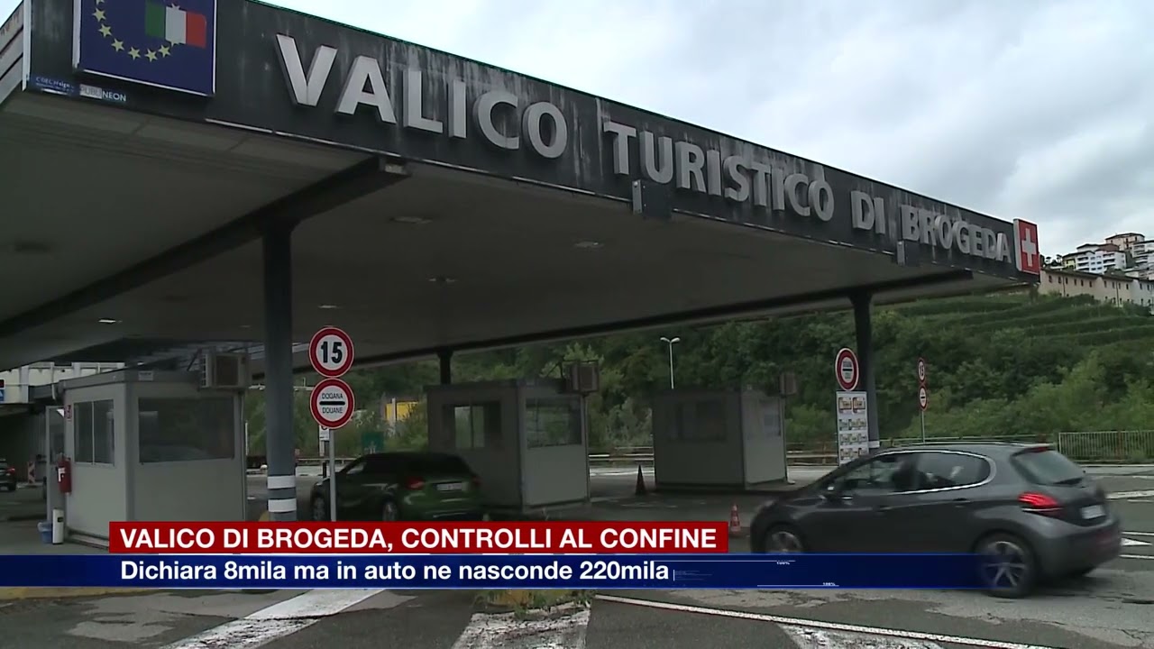 Etg - Valico di Brogeda, intercettati 220mila euro al confine. Erano nascosti in auto