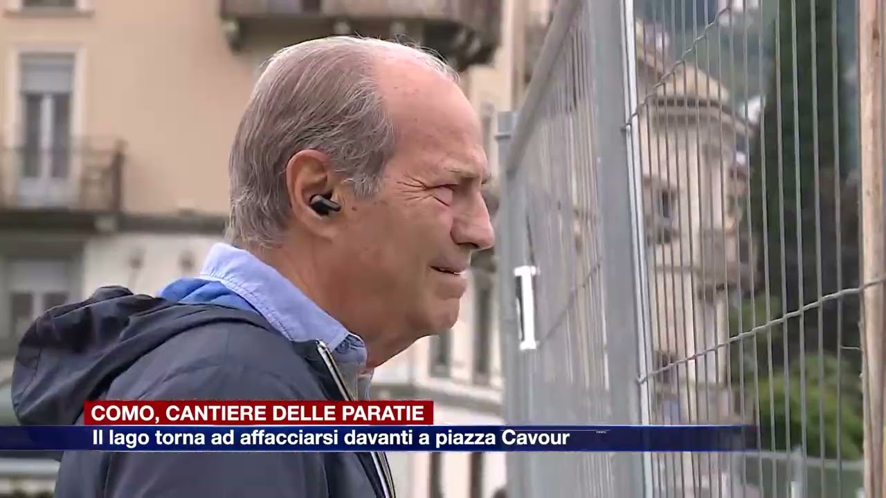 Etg - Cantiere delle paratie di Como: il lago torna ad affacciarsi davanti a piazza Cavour