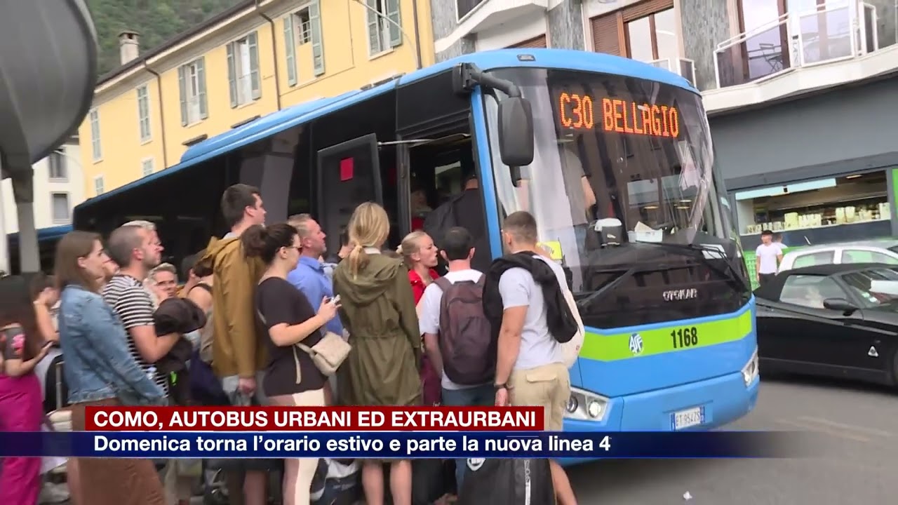 Etg - Como, autobus urbani ed extraurbani. Domenica torna l’orario estivo e parte la nuova linea 4