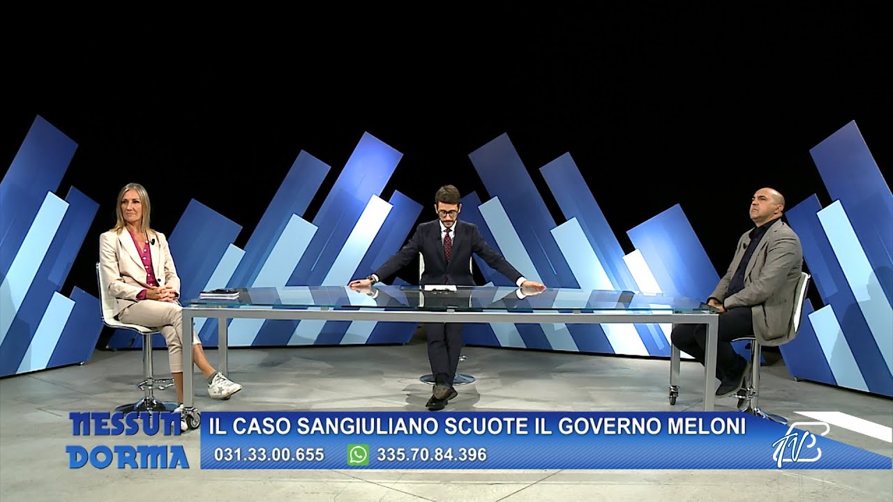 NESSUN DORMA 13 SETTEMBRE 2024 - IL CASO SANGIULIANO SCUOTE IL GOVERNO MELONI