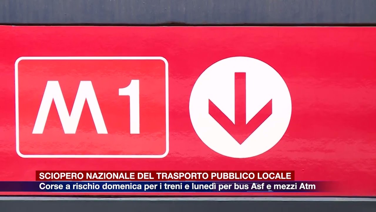 Etg - Sciopero nazionale, corse a rischio domenica per i treni e lunedì per bus Asf e mezzi Atm