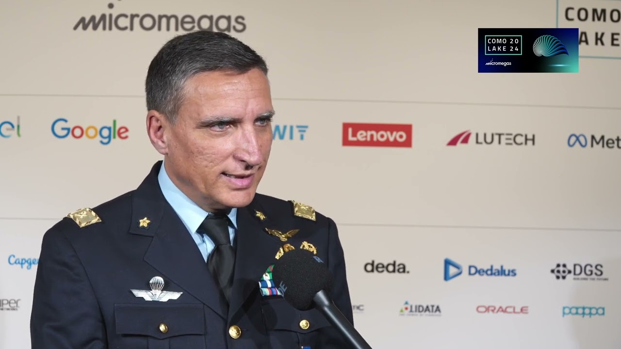 ComoLake 2024 - Luca Baione, Generale di Brigata, Aeronautica Militare, Rappresentante d’Italia Pres