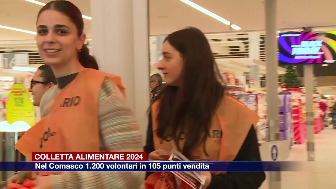 Etg - Colletta alimentare 2024: nel Comasco 1.200 volontari in 105 punti vendita