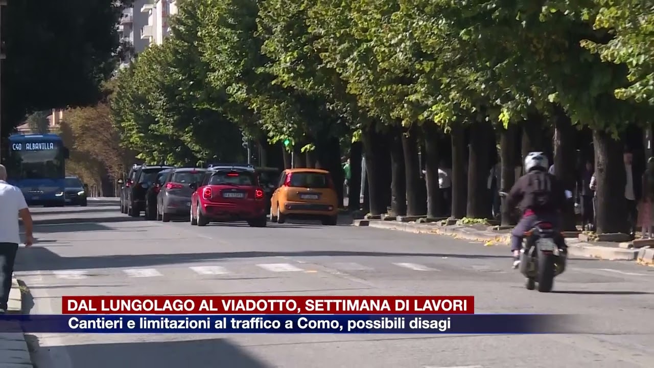 Etg - Dal viadotto dei Lavatoi al lungolago, settimana di cantieri a Como. Rischio caos