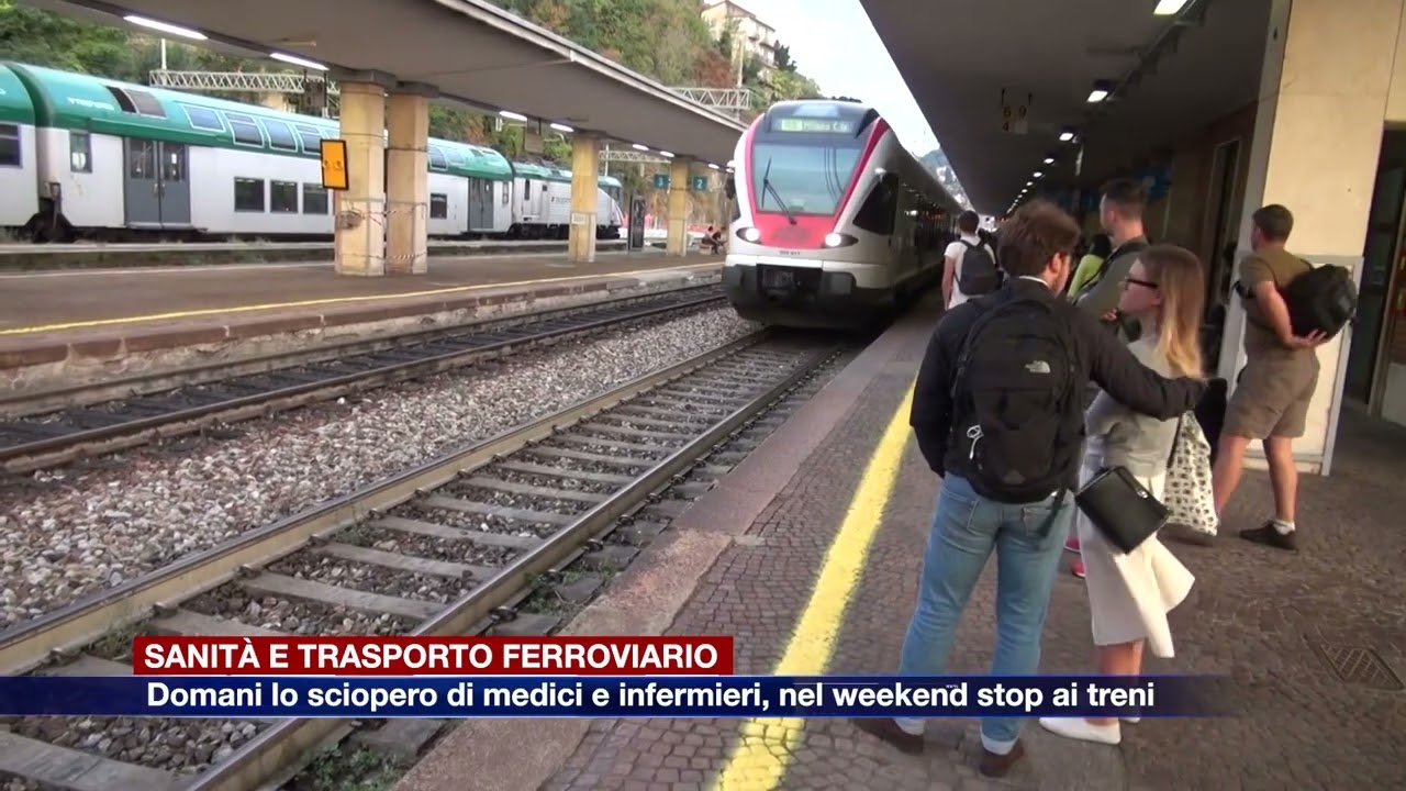 Etg - Sanità e trasporto pubblico: domani sciopero di medici e infermieri, nel weekend stop ai treni