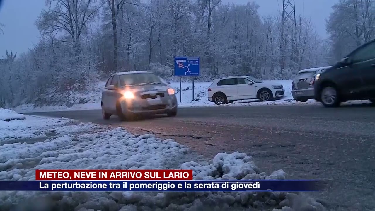 Etg - Neve in arrivo, l’aggiornamento: gli orari della perturbazione sul Lario