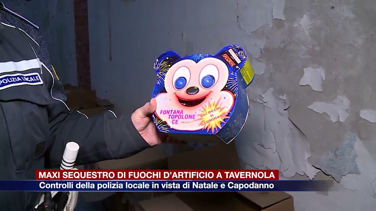 Etg - Tavernola, 250 chilogrammi di fuochi d’artificio sequestrati dalla polizia locale