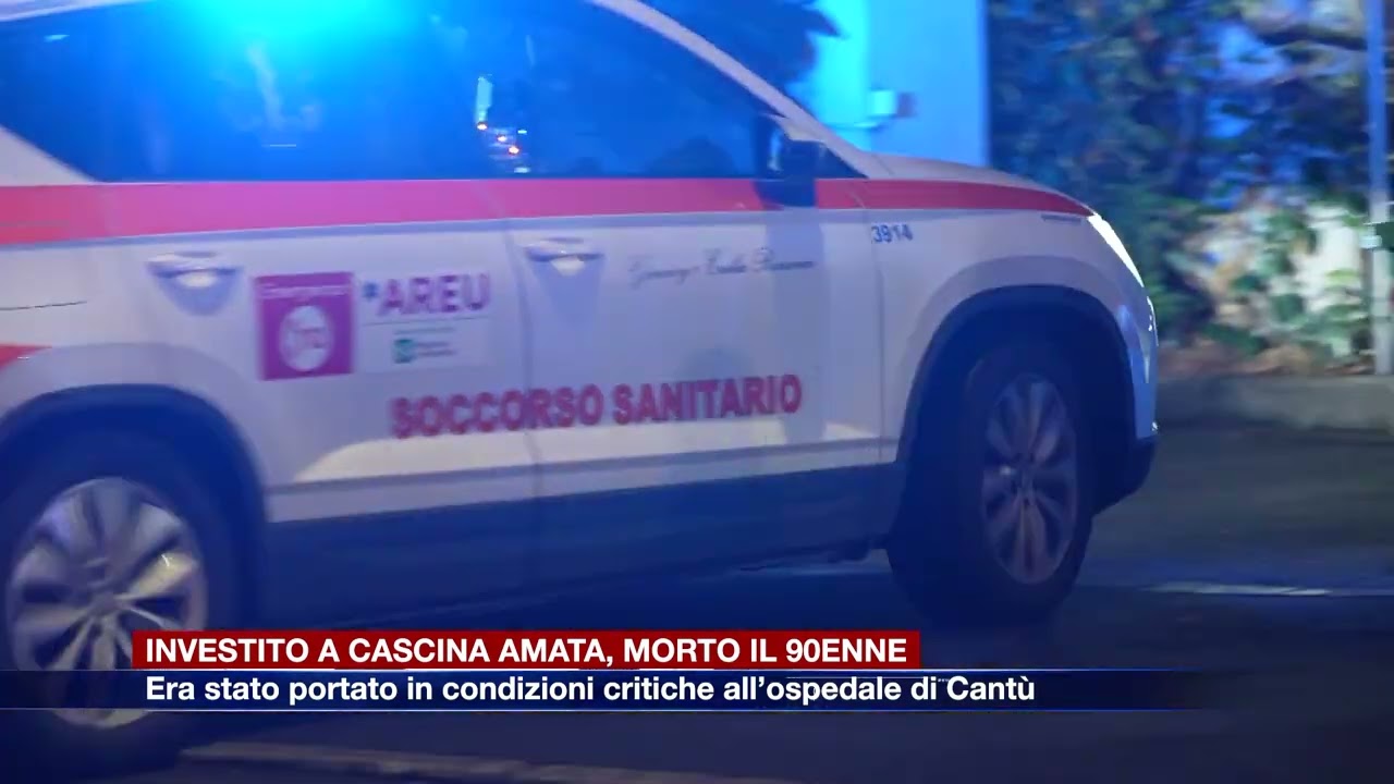 Etg - E’ morto il 90enne investito ieri da un’auto a Cascina Amata