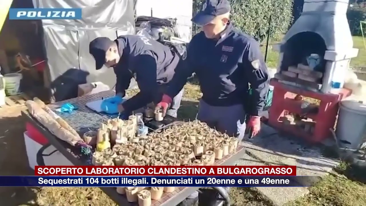 Etg - Bulgarograsso, scoperto laboratorio clandestino di fuochi d’artificio