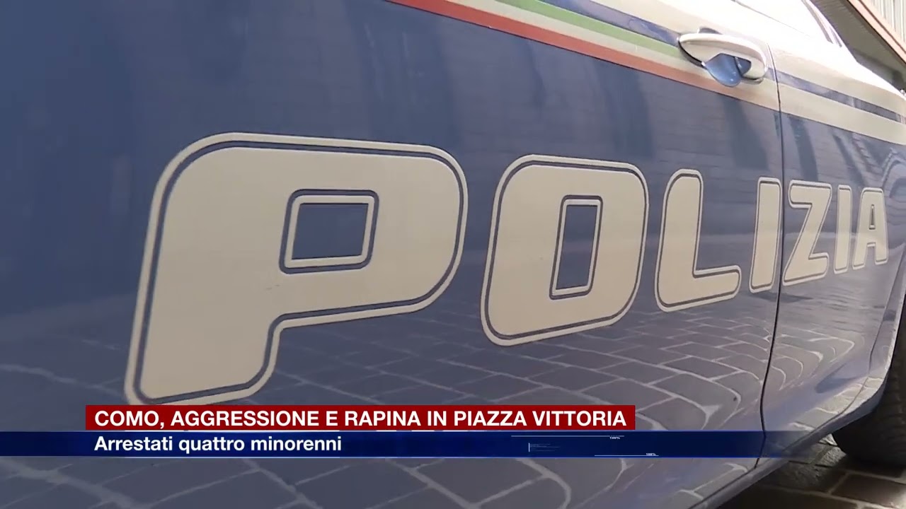 Etg - Como, aggressione e rapina in piazza Vittoria: arrestati 4 minorenni