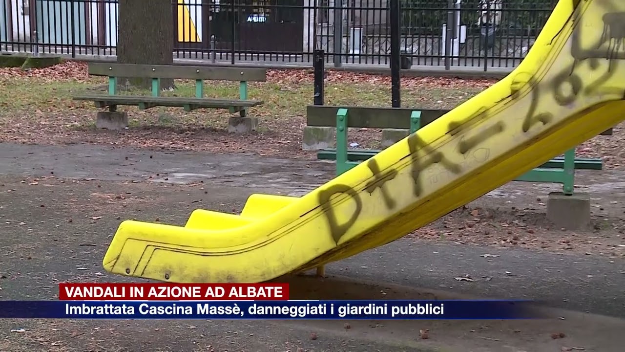 Etg - Vandali in azione ad Albate, imbrattata Cascina Masse'