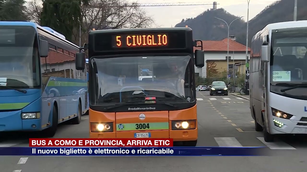 Etg - Bus a Como e provincia, arriva eTIC: il nuovo biglietto è elettronico e ricaricabile