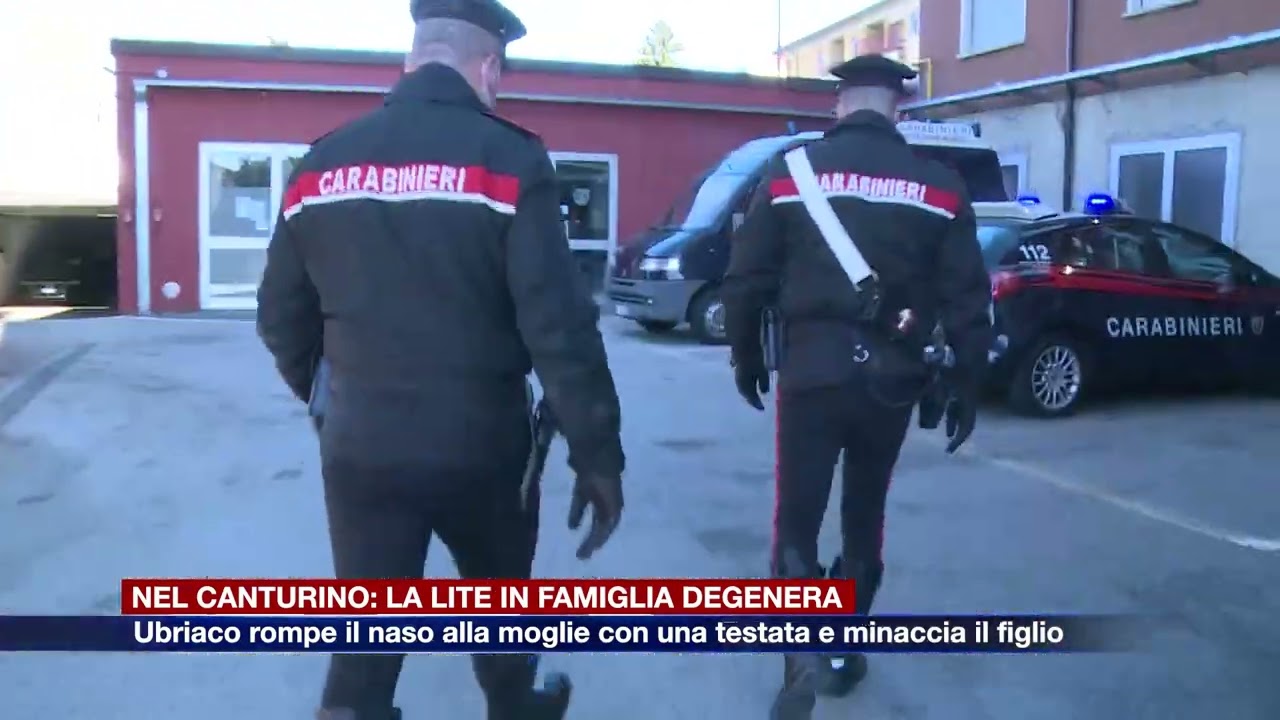 Etg - Nel Canturino: ubriaco rompe il naso alla moglie e minaccia il figlio con due coltelli