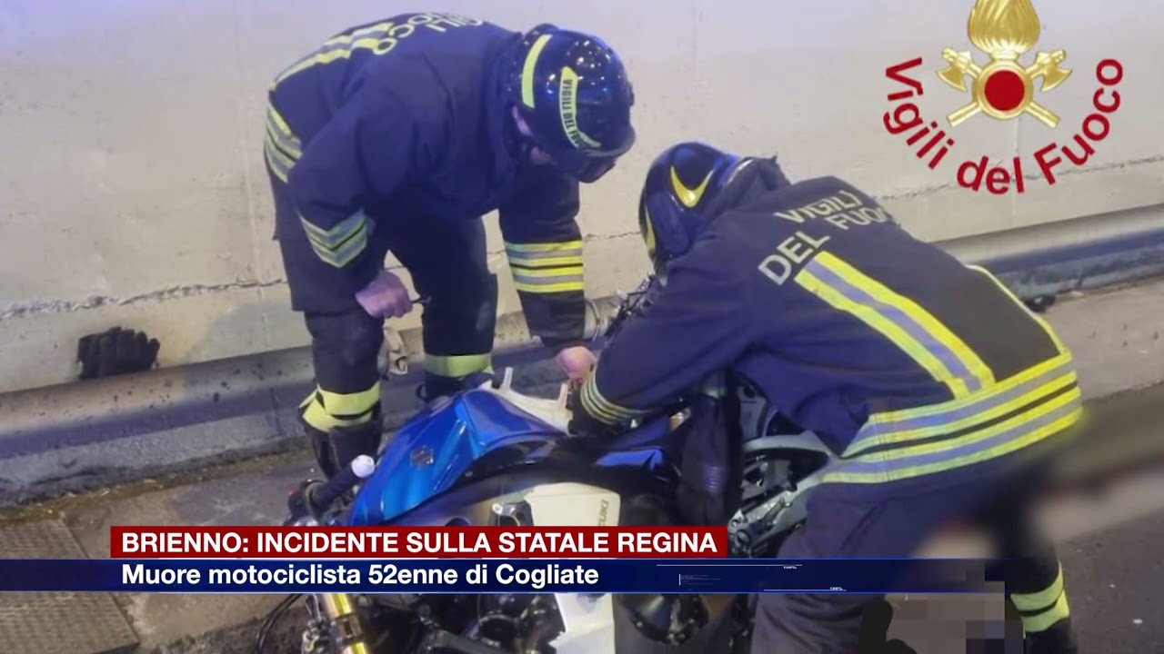 Etg -  Incidente in galleria a Brienno, morto il motociclista