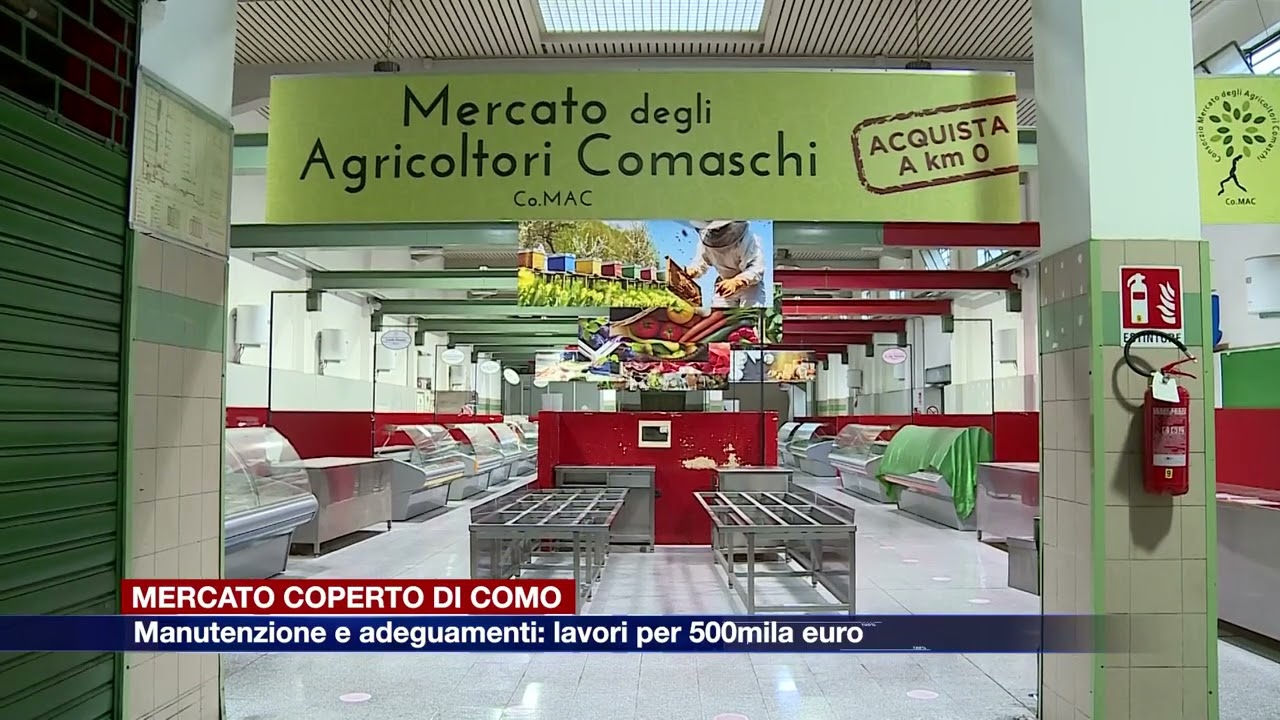 Etg - Mercato coperto di Como, manutenzione e adeguamenti: lavori per 500mila euro