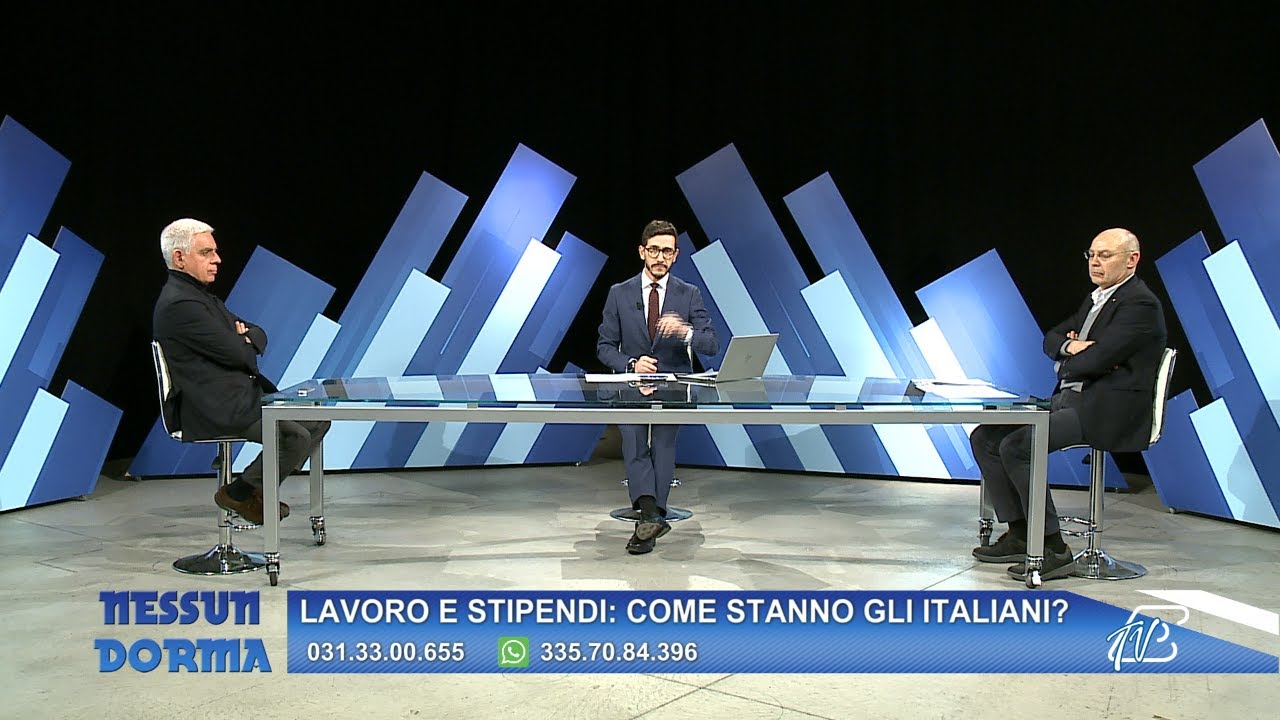 NESSUN DORMA 10 GENNAIO 2025 - LAVORO E STIPENDI