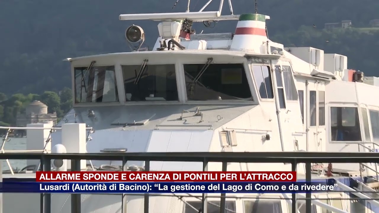 Etg - Allarme sponde e pontili. Lusardi (Autorità di Bacino): “Rivedere gestione del Lago di Como”