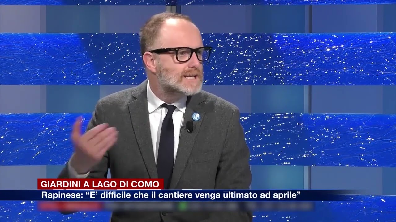Etg - Giardini a Lago di Como, Rapinese: “È difficile che il cantiere venga ultimato ad aprile”