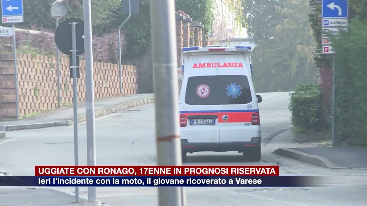 Etg - Uggiate con Ronago, 17enne in prognosi riservata