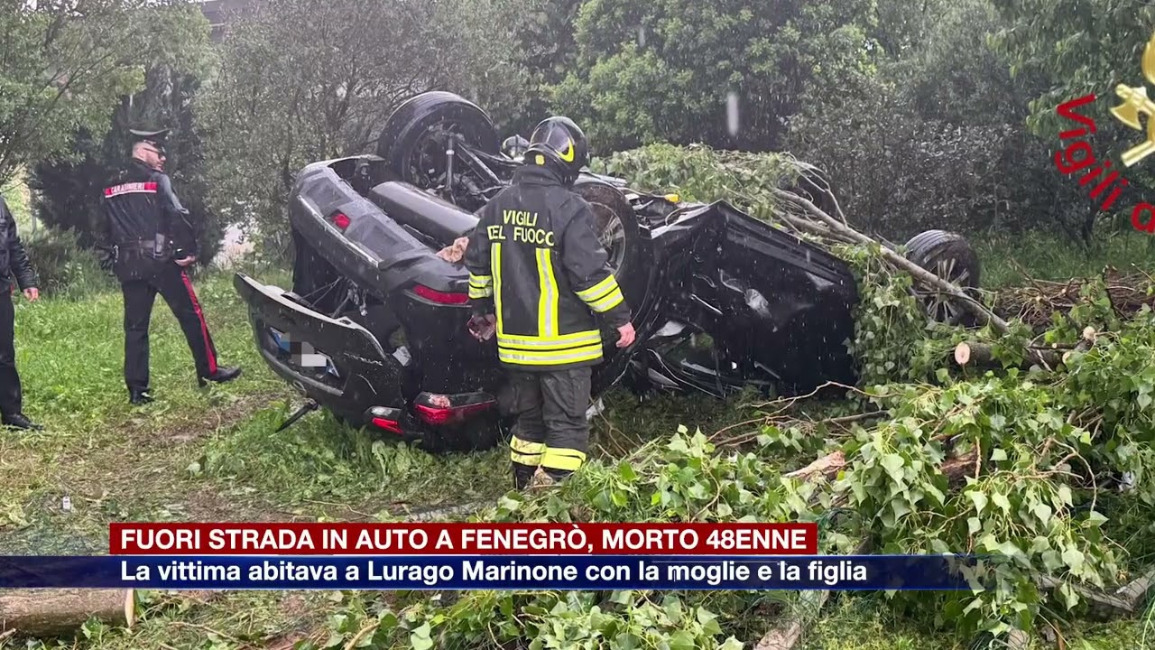 Etg - Auto fuoristrada a Fenegrò, morto un uomo di 48 anni