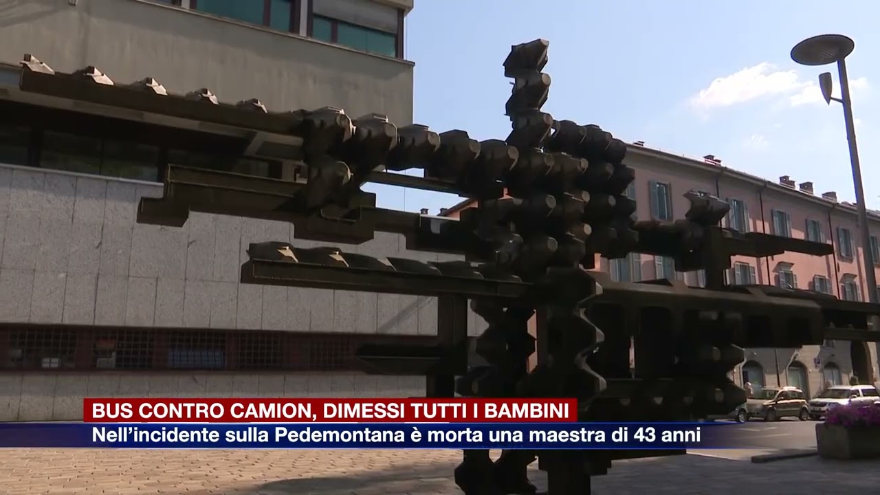 Etg - Bus contro un camion sulla Pedemontana, tutti dimessi i bambini feriti