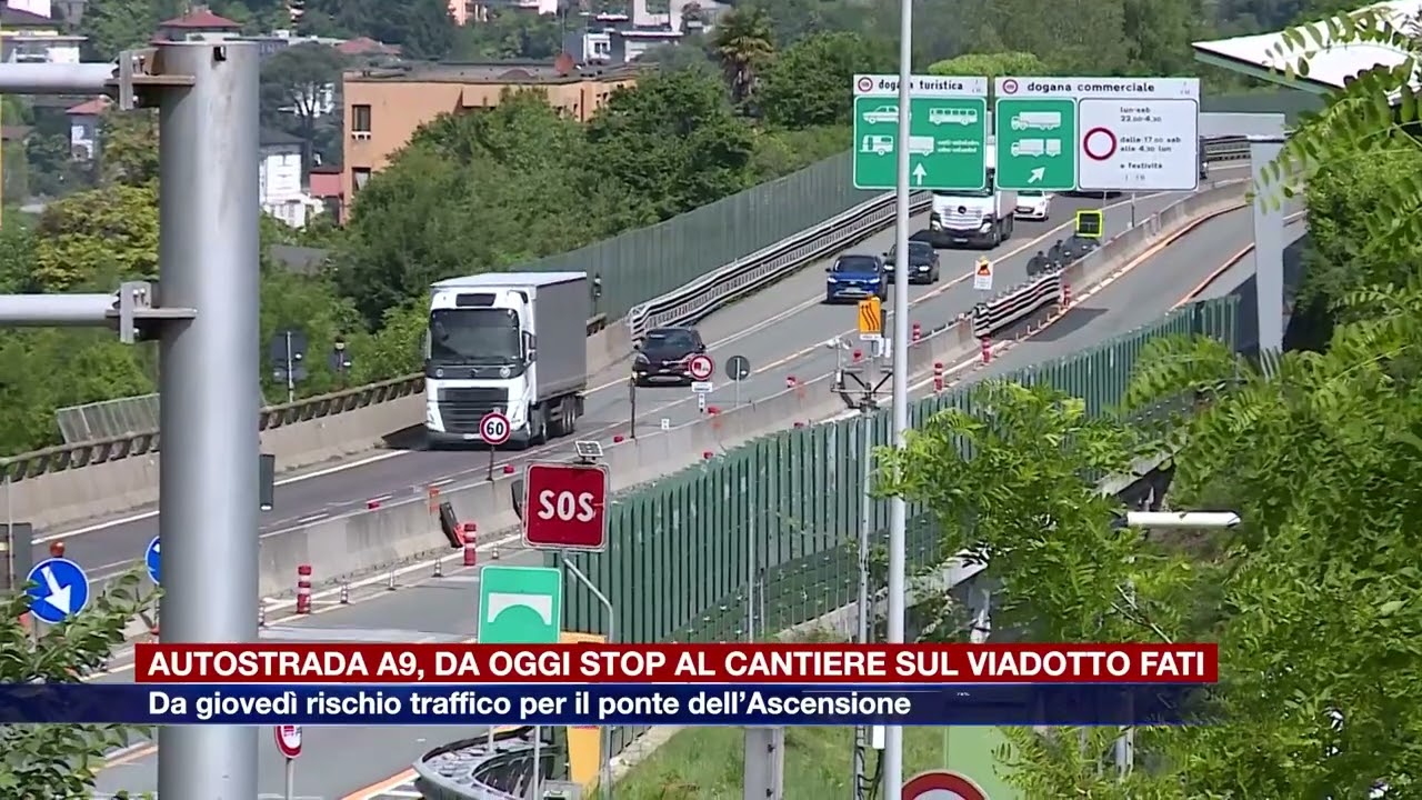 Etg - Autostrada A9, stop al cantiere sul viadotto Fati. Da giovedì rischio traffico per Ascensione