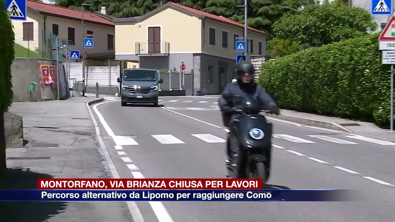 Etg - Montorfano, via Brianza chiusa per lavori: percorso alternativo da Lipomo per raggiungere Como