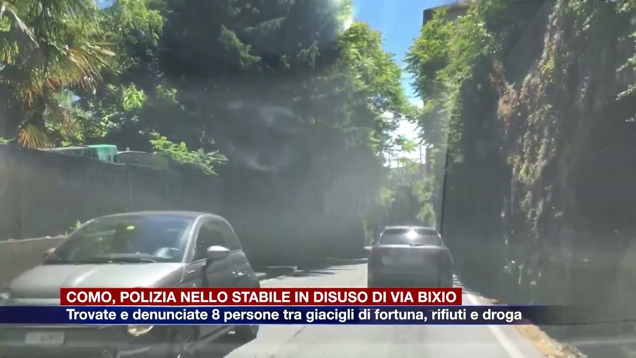 Etg - Como, via Bixio. Nell’immobile in disuso 8 persone tra giacigli di fortuna, rifiuti e droga