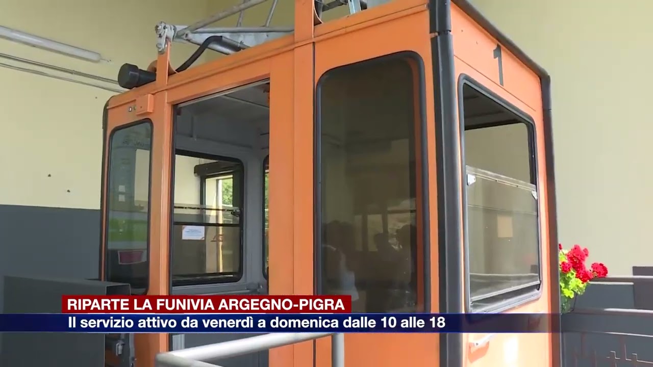 Etg - Riparte la funivia Argegno-Pigra, la più ripida d’Italia