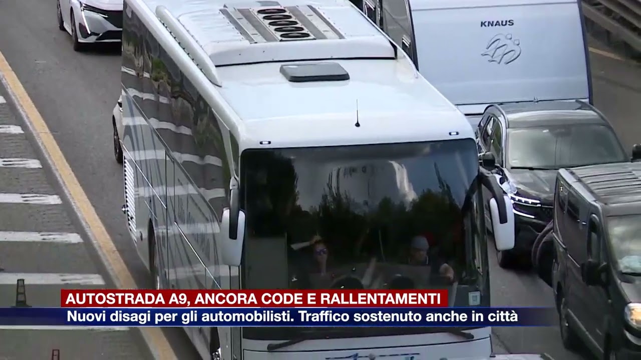 Etg - Autostrada A9, ancora code e rallentamenti. Nuovi disagi per gli automobilisti