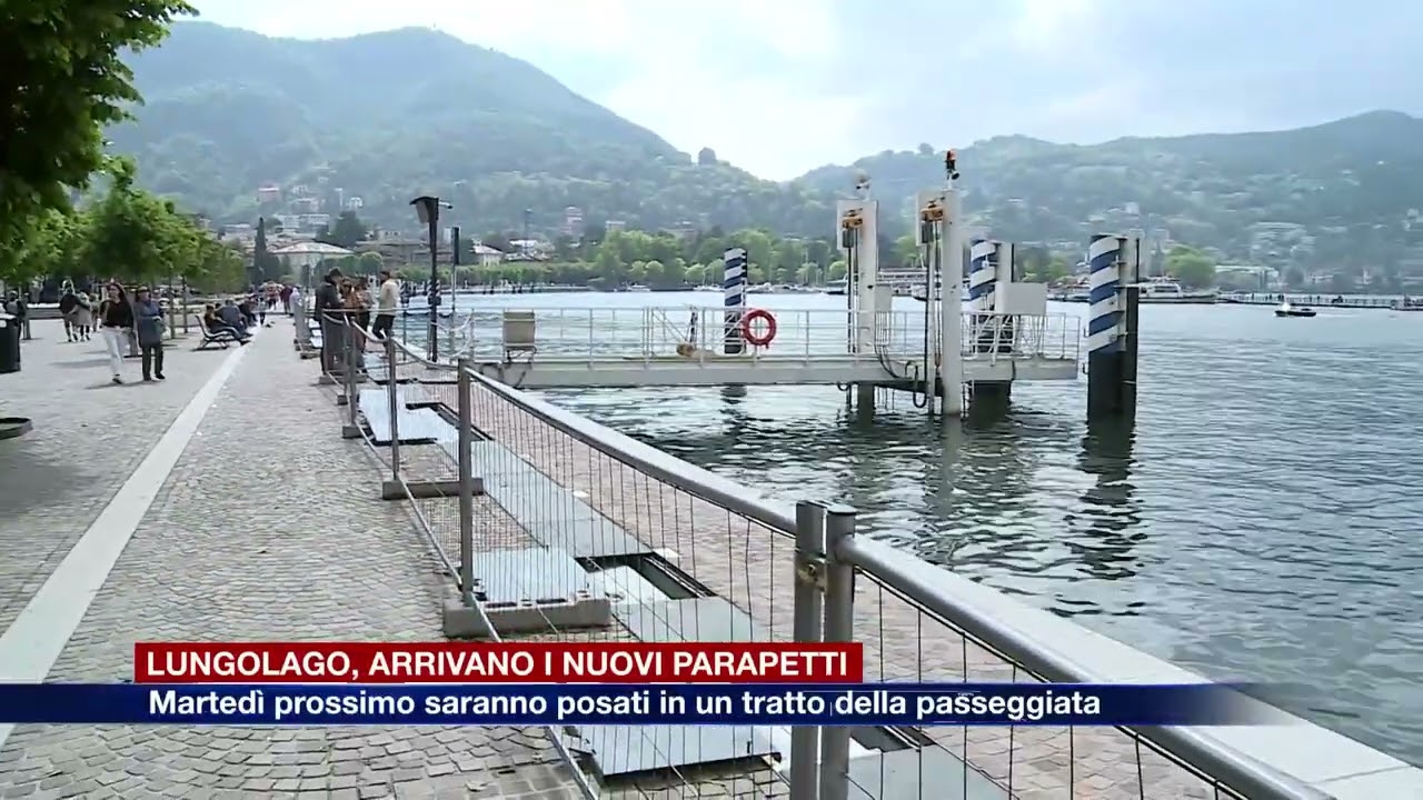 Etg - Lungolago, martedì prossimo saranno posati i nuovi parapetti