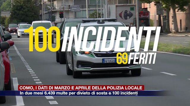 Etg - Como, in due mesi 6.400 multe per divieto di sosta e 100 incidenti