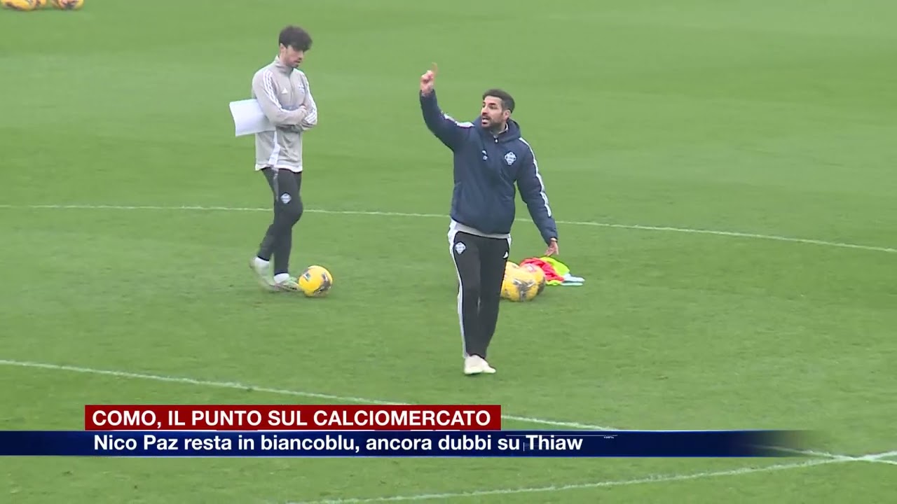 Etg - Calcio. Como e calciomercato: Paz resta, incognita Thiaw