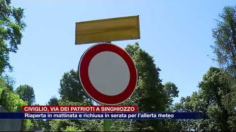 Etg - Civiglio, via dei Patrioti riaperta in mattinata e richiusa in serata per l’allerta meteo