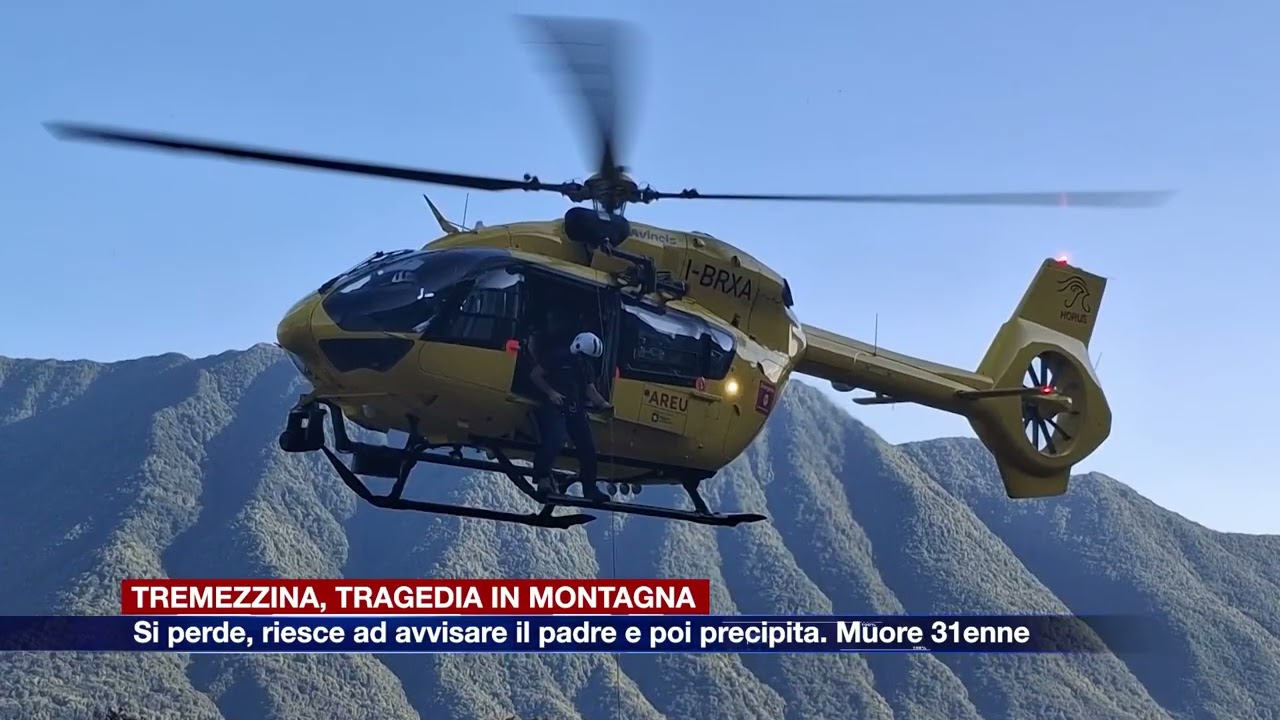 Etg - Tremezzina, tragedia in montagna. Escursionista 31enne precipita e muore