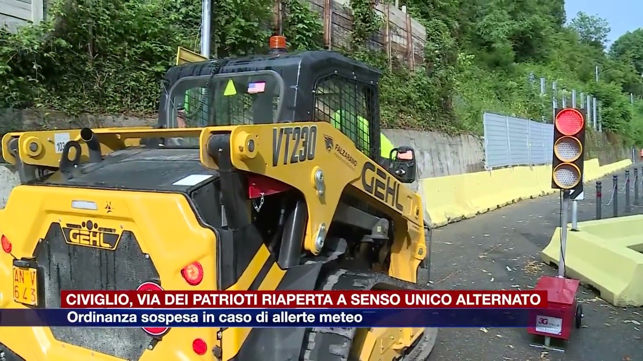 Etg - Civiglio, via dei Patrioti riaperta a senso unico alternato. Chiusa in caso di allerte meteo
