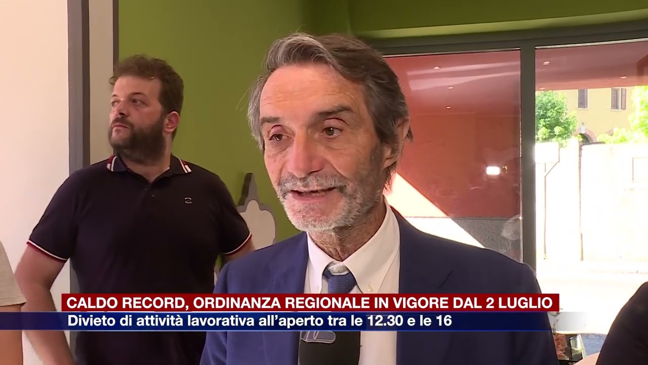 Etg - Caldo, l'ordinanza regionale: divieto di attività lavorativa all’aperto tra le 12.30 e le 16