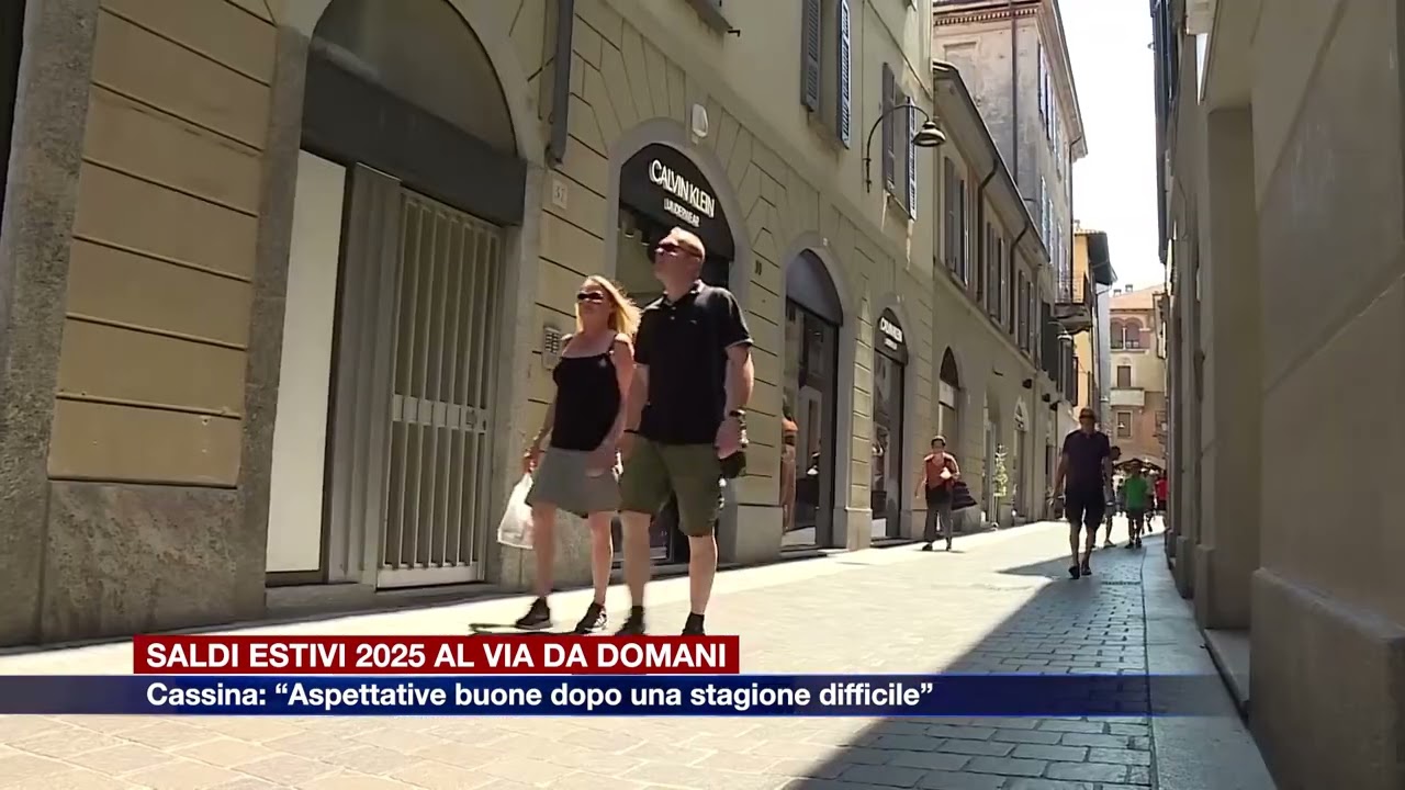 Etg - Saldi estivi 2025 al via da domani. Cassina (Federmoda Como): “Aspettative buone”