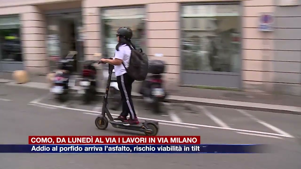 Etg - Como, da lunedì al via i lavori in via Milano. Arriva l’asfalto, rischio viabilità in tilt
