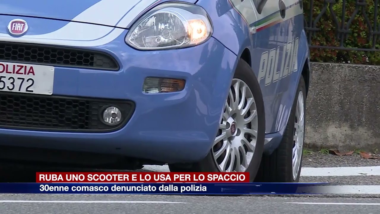 Etg - Ruba uno scooter e lo usa per lo spaccio: 30enne comasco denunciato dalla polizia