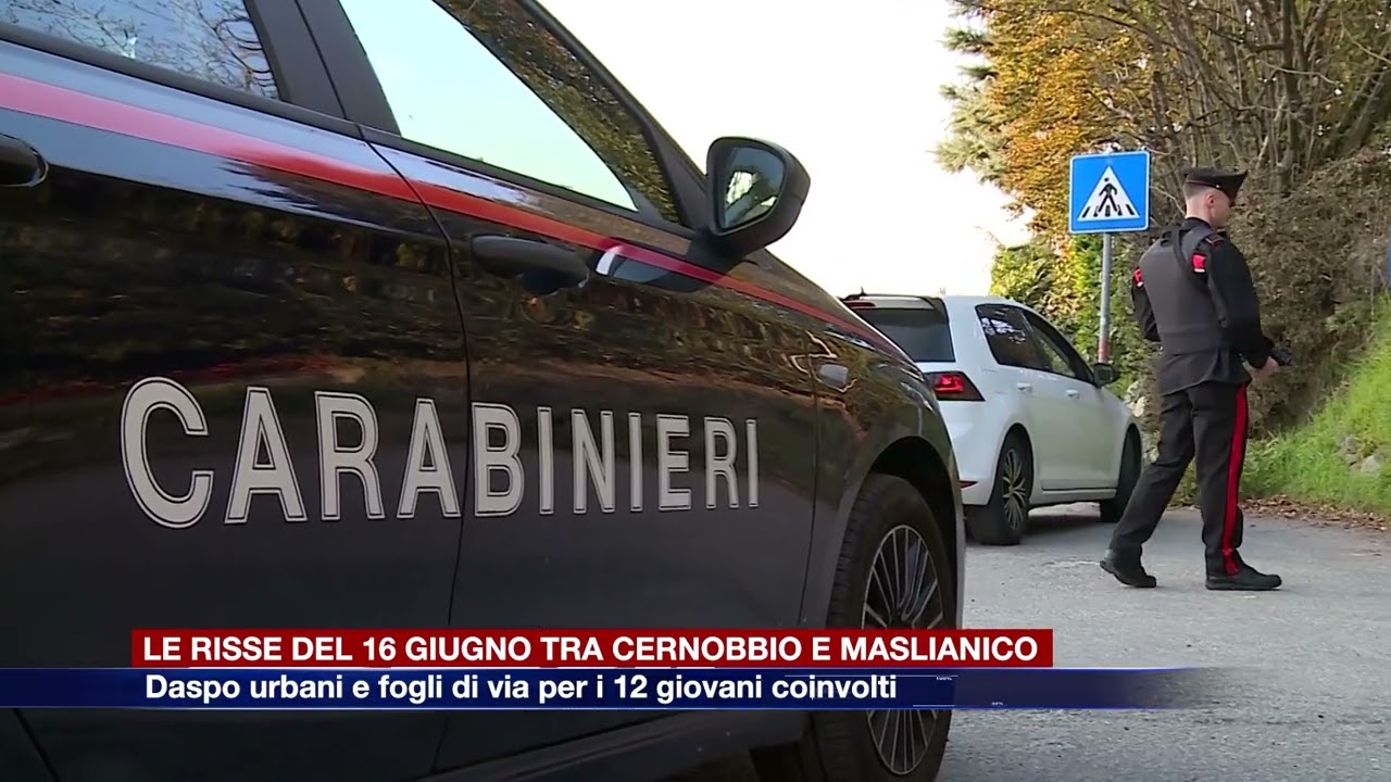 Etg - Risse tra Cernobbio e Maslianico: Daspo urbani e fogli di via per i 12 giovani coinvolti