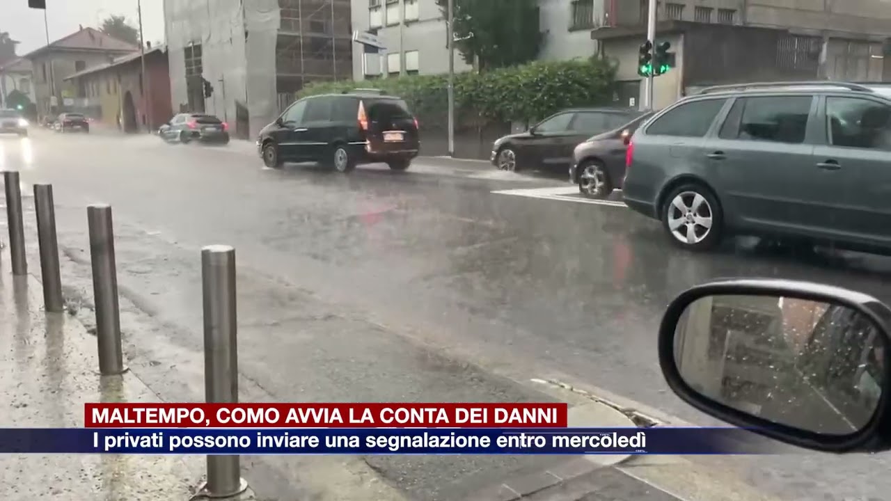 Etg - Maltempo, il Comune di Como avvia la conta dei danni. Segnalazioni fino al 9 luglio