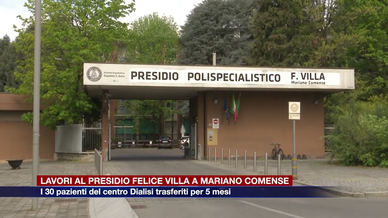Etg - Lavori al Felice Villa di Mariano Comense: i 30 pazienti Centro Dialisi trasferiti per 5 mesi