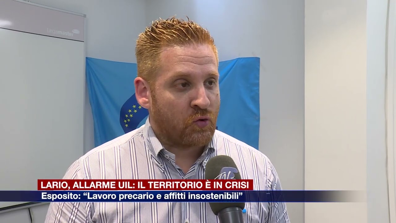 Etg - Lario, allarme Uil: il territorio è in crisi