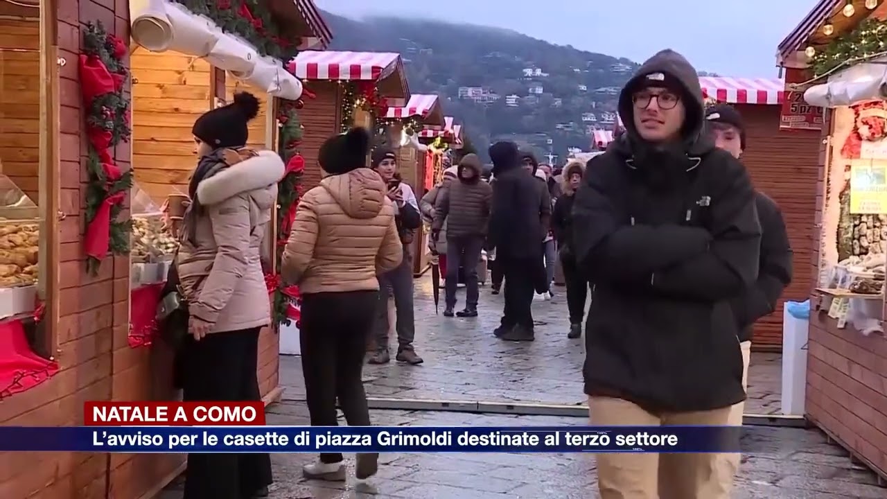 Etg - Natale a Como, avviso per le casette di piazza Grimoldi destinate agli enti del terzo settore