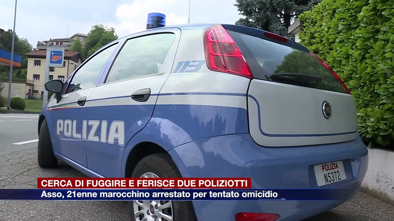 Etg - Asso, sospetto spacciatore sperona i poliziotti e li trascina con l’auto. Arrestato