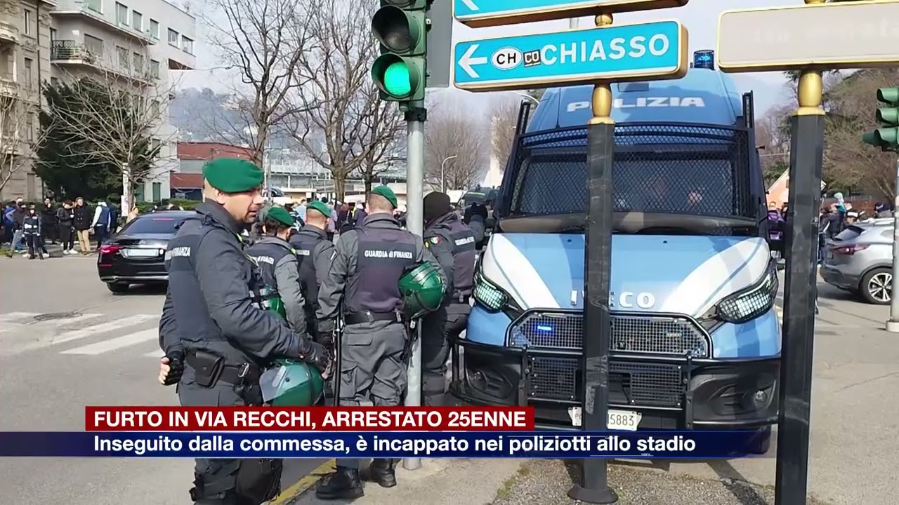 Etg - Scappa dopo un furto e finisce contro i poliziotti schierati allo stadio. Arrestato 25enne