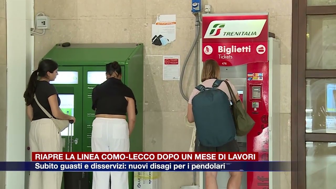 Etg - Riapre la linea Como-Lecco dopo un mese di lavori. Subito guasti, disservizi e nuovi disagi